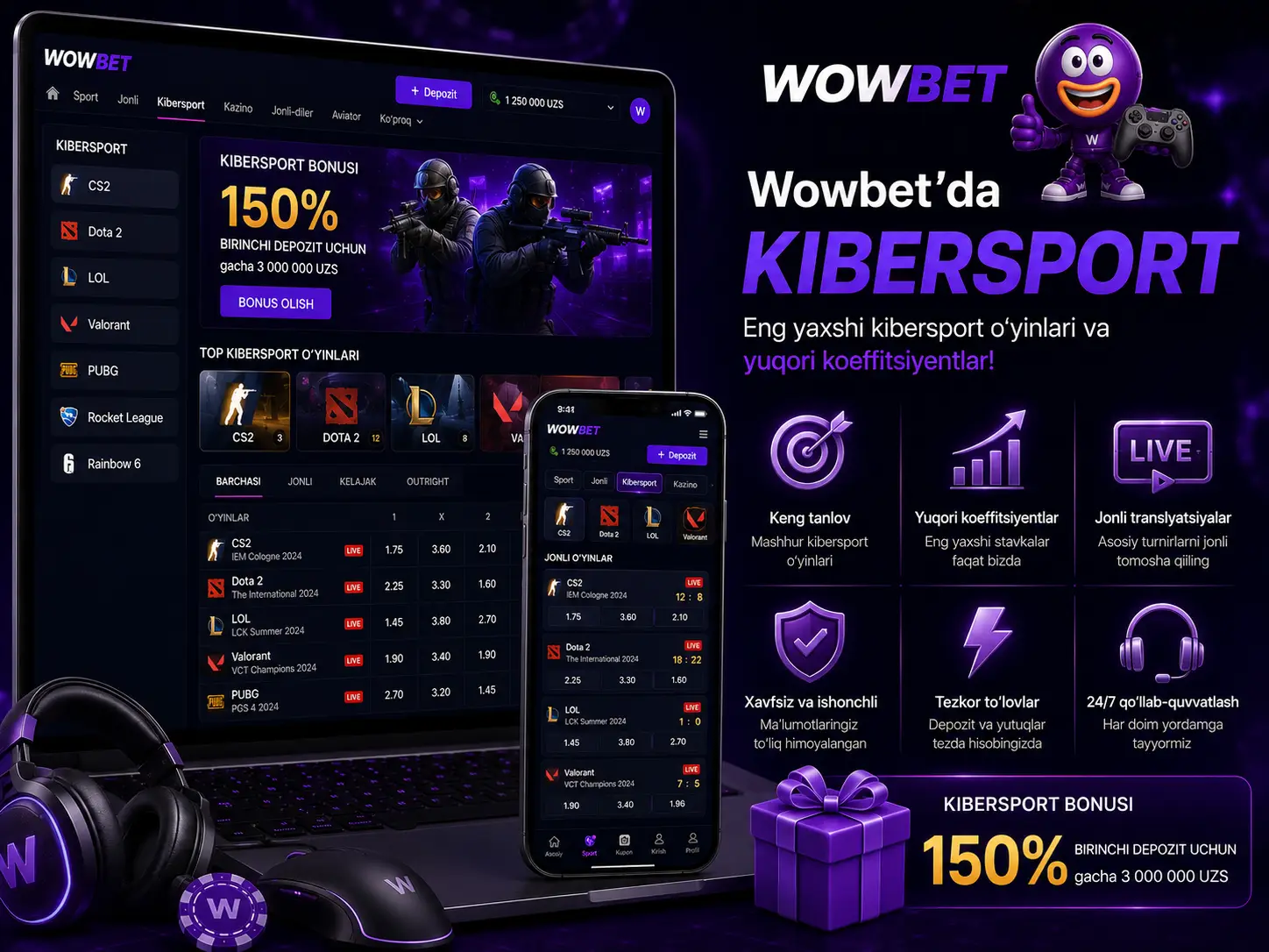 Wowbet da Kibersport