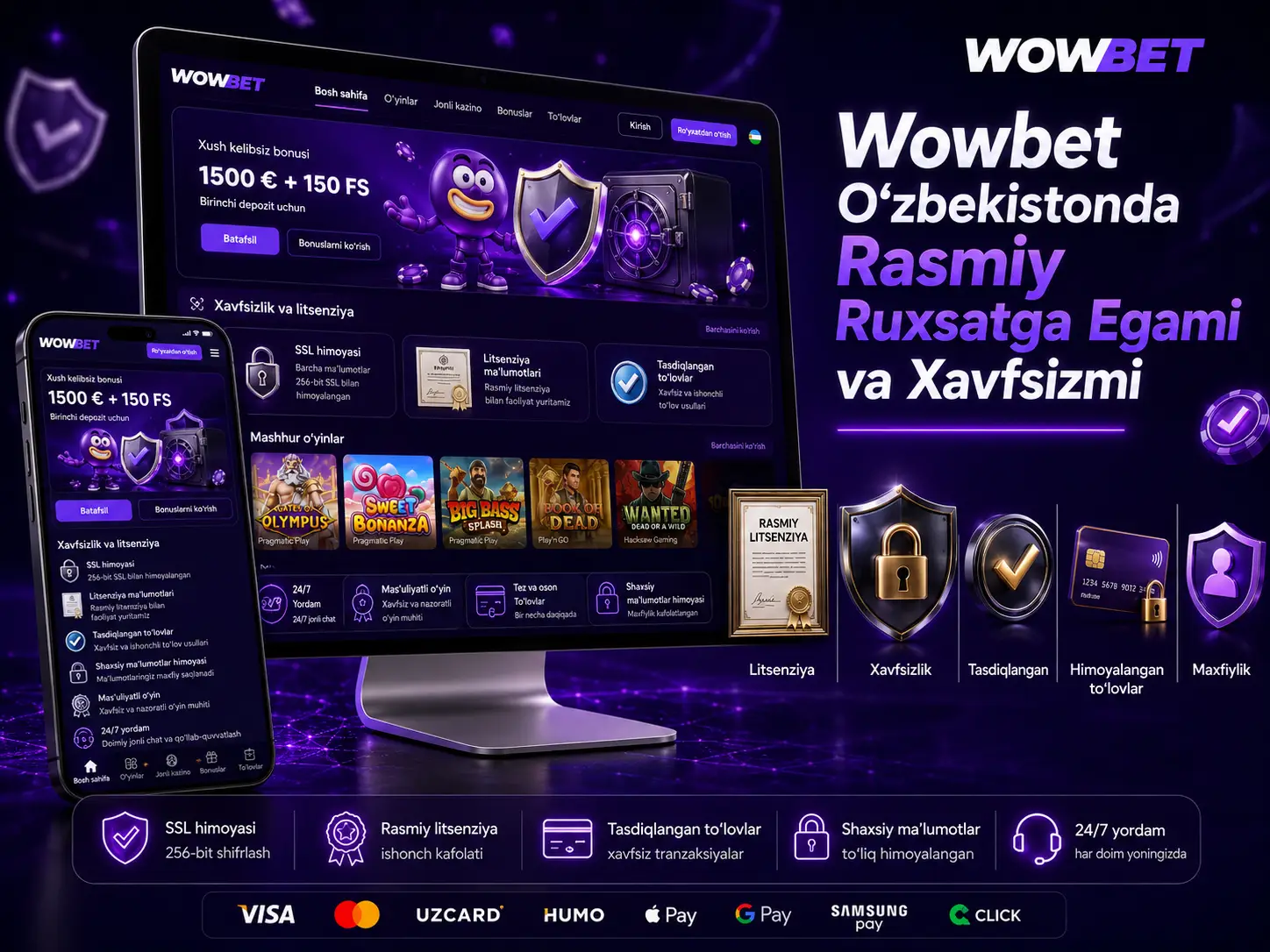 Wowbet O‘zbekistonda Legalmi: Xavfsizlik Bo‘yicha Asosiy Savollar